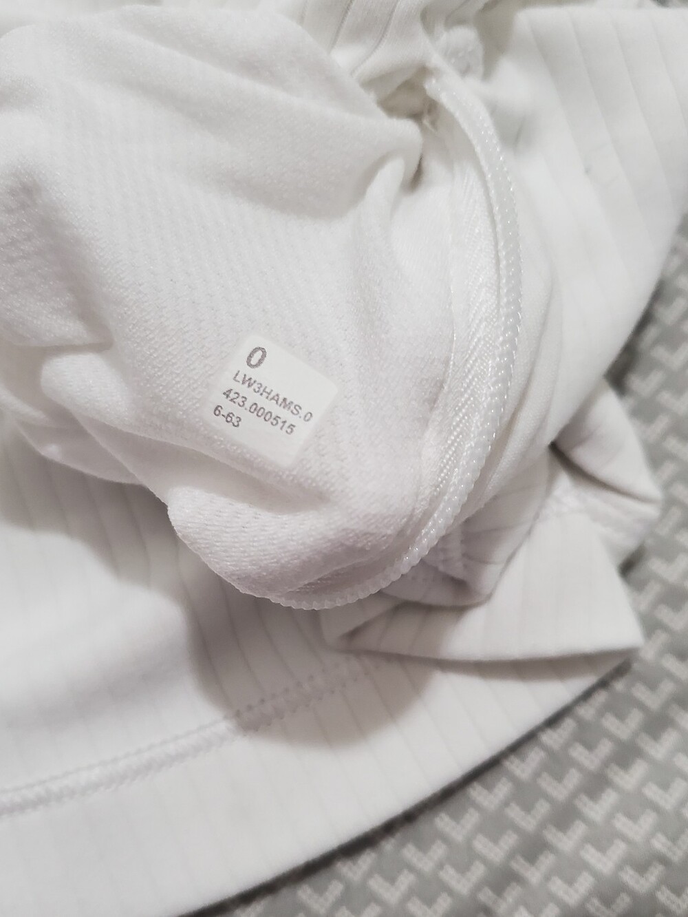 Lululemon Its Rulu Run Ribbed Cropped Half Zip In White - Picture 9 of 11